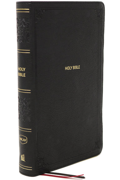 Image of NKJV, End-of-Verse Reference Bible, Personal Size Large Print, Leathersoft, Black, Thumb Indexed, Red Letter, Comfort Print other