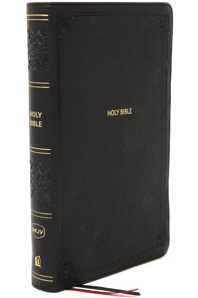 Image of NKJV, End-of-Verse Reference Bible, Personal Size Large Print, Leathersoft, Black, Thumb Indexed, Red Letter, Comfort Print other