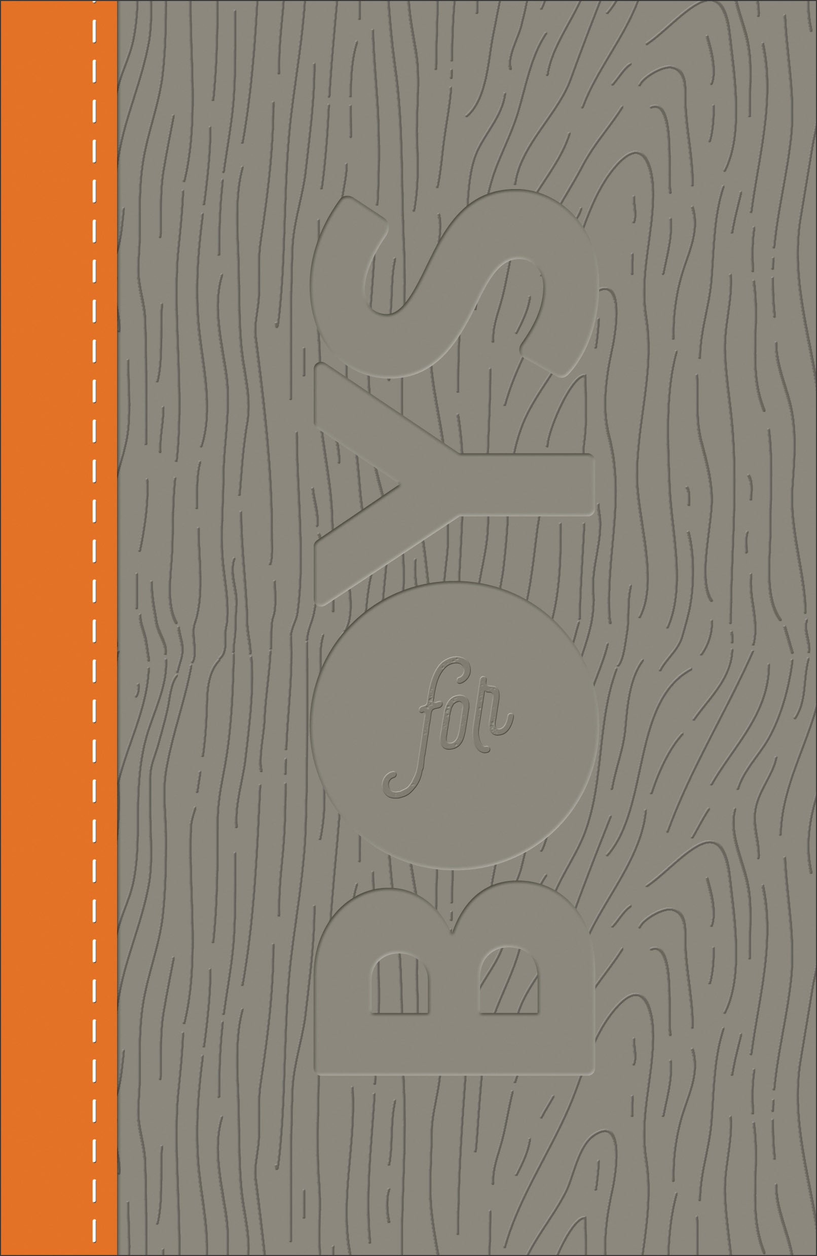Image of CSB Study Bible For Boys Charcoal/Orange, Wood Design other