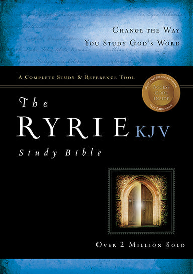 Image of KJV Ryrie Study Bible, Black, Bonded Leather, Full Colour Maps, Charts, Timelines, Diagrams, Concordance, Book outlines, Cross-references, Topical index other