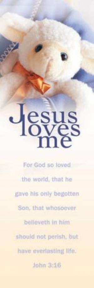 Image of Jesus Loves Me - John 3:16 KJB Bookmark (Pack of 25) other
