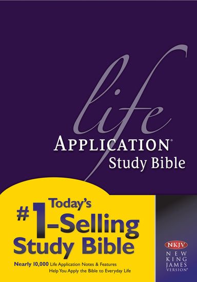 Image of NKJV Life Application Study Bible, Hardback, Purple, Red Letter, Application Notes, Maps other