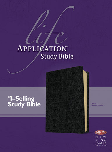 Image of NKJV Life Application Study Bible: Black, Bonded Leather other