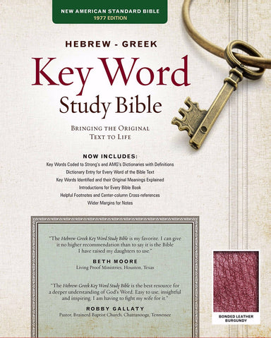 Image of NASB Key Word Study Bible: Burgundy, Bonded Leather other