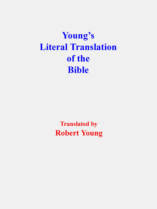Image of Young's Literal Translation Of The Bible other