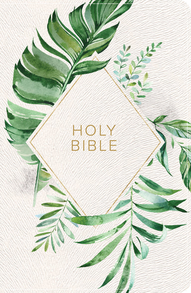 Image of CSB On-the-Go Bible, White Floral Textured LeatherTouch other