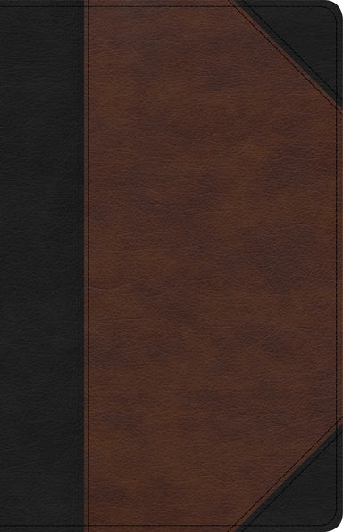 Image of KJV Large Print Personal Size Reference Bible, Brown/Black Leathertouch Indexed other