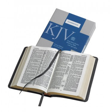 Image of KJV Cambridge Reference Edition With Apocrypha Genuine Leather Black other
