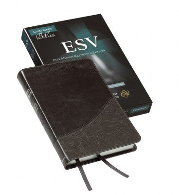 Image of ESV Pitt Minion Reference Bible, Black Imitation Leather, ES442:X other
