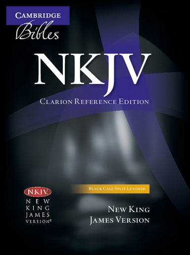 Image of NKJV Clarion Reference Bible, Black Calf Split Leather other