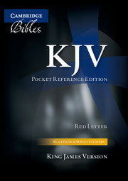 Image of KJV Pocket Reference Bible, Black French Morocco Leather, Red-Letter Text, Kj243:Xr other