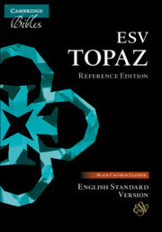 Image of ESV Topaz Reference Bible, Black Calfskin Leather, Es675: Xr other