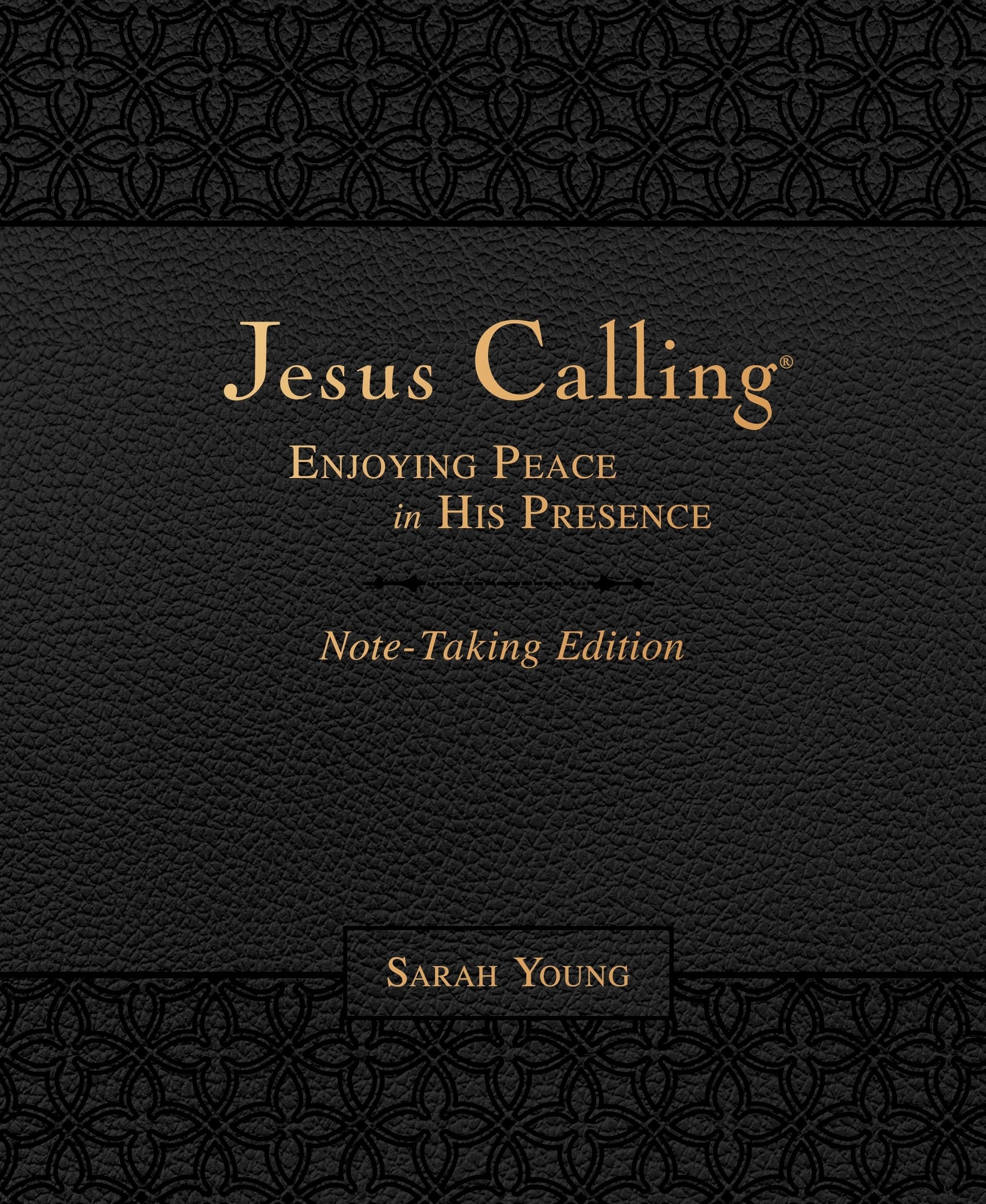 Image of Jesus Calling Note-Taking Edition, Leathersoft, Black, with full Scriptures other
