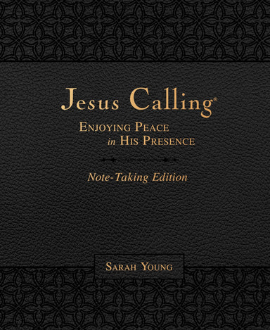 Image of Jesus Calling Note-Taking Edition, Leathersoft, Black, with full Scriptures other