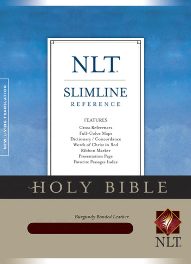 Image of NLT Slimline Reference Bible: Burgundy, Bonded Leather other