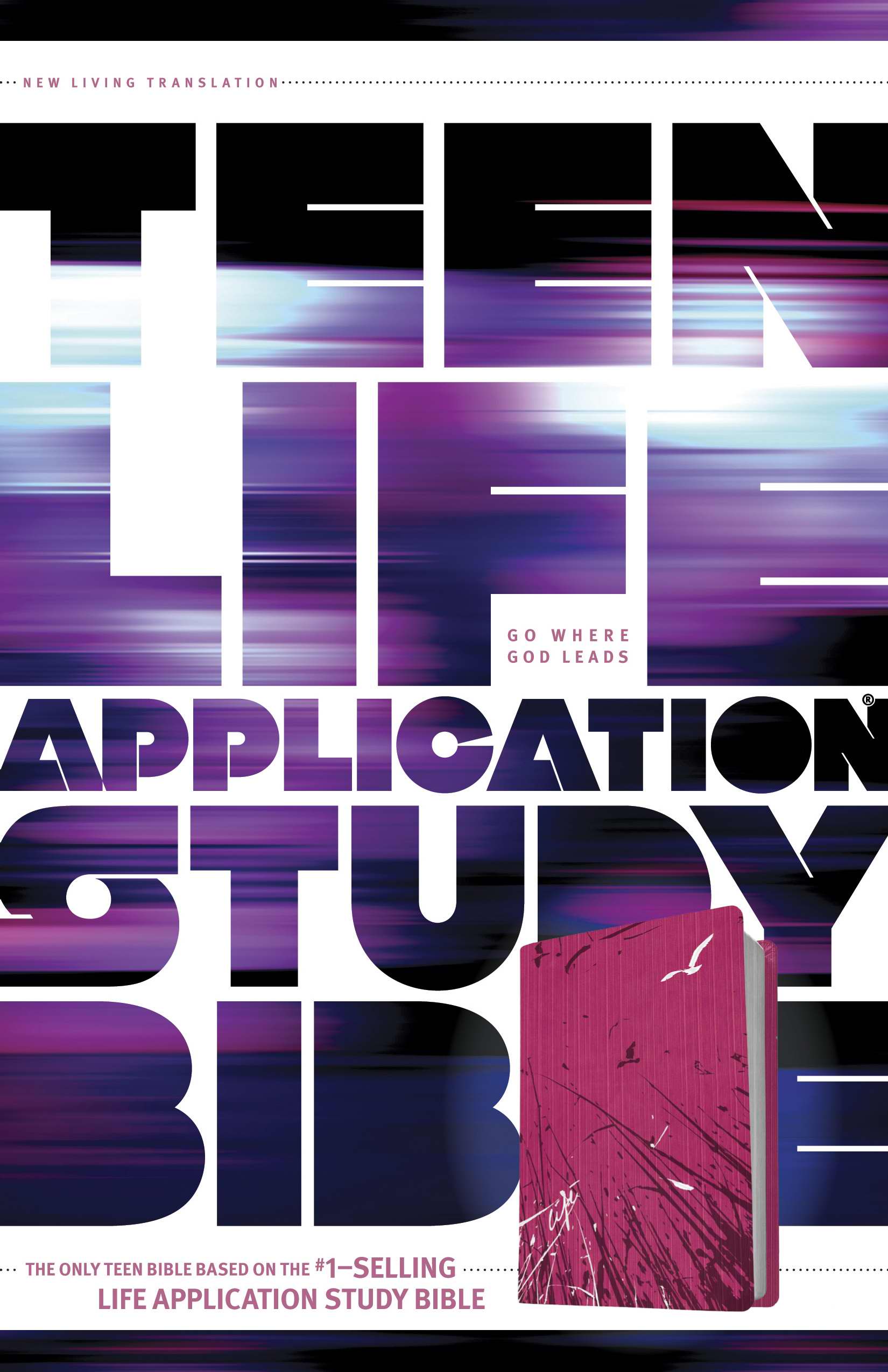 Image of NLT Teen Life Application Study Bible: Pink Fields, Leatherlike other