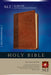 Image of NLT Slimline Center Column Reference Bible: Brown/Tan, Imitation Leather other