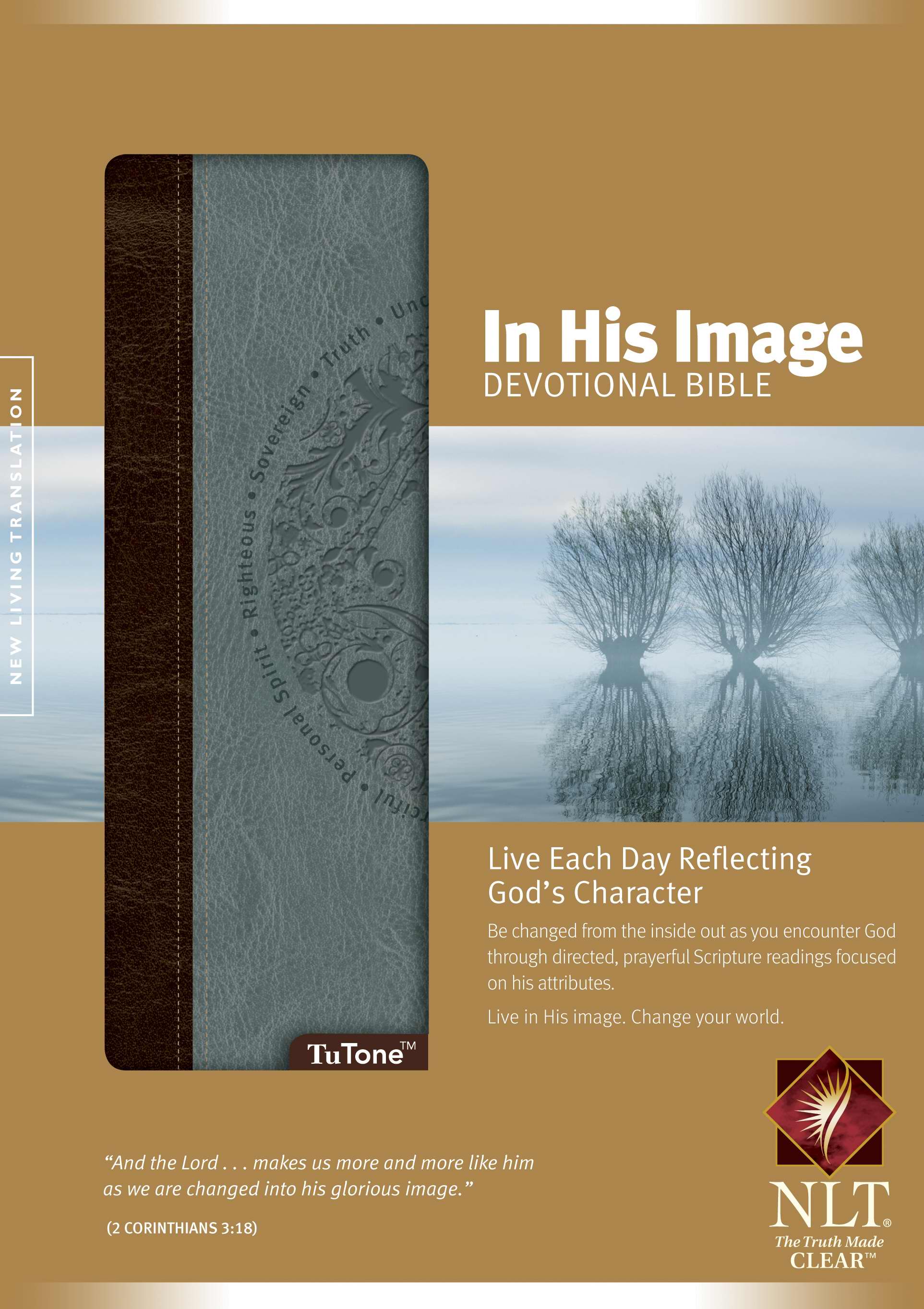 Image of NLT In His Image Devotional Bible, Dusty Blue, Imitation Leather other