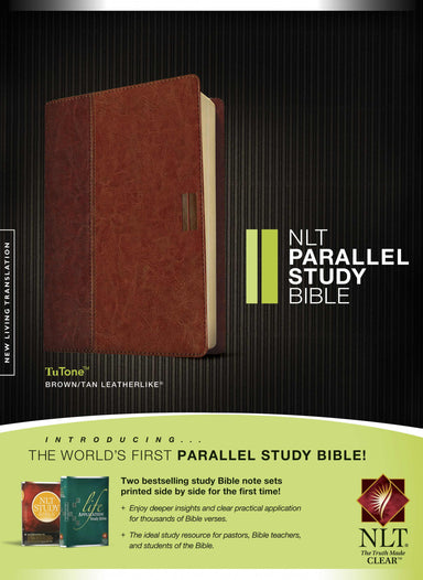 Image of Nlt Parallel Study Bible Tutone Brown other