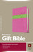 Image of NLT Premium Gift Bible Pink and Green Imitation Leather Red Letter Plan of Salvation Dictionary & Concordance other
