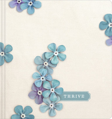 Image of NLT THRIVE Creative Journaling Devotional Bible, Hardcover, Blue Flowers, Wide Margin, Presentation Page other