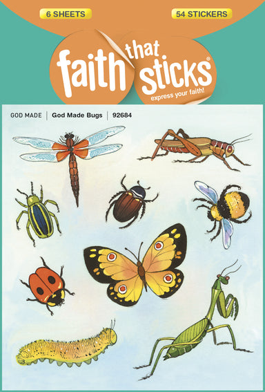 Image of God Made Bugs Stickers other