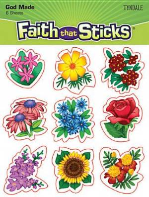 Image of God Made Flowers Stickers other
