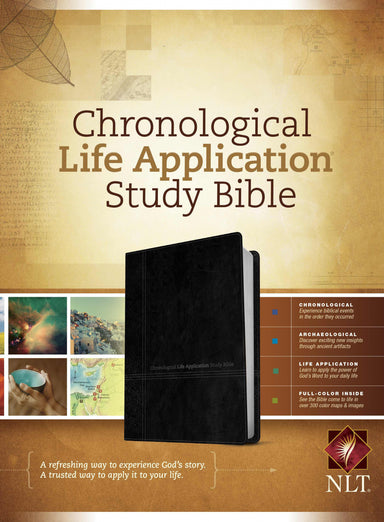 Image of Chronological Life Application Study Bible NLT, TuTone, Black/Onyx other