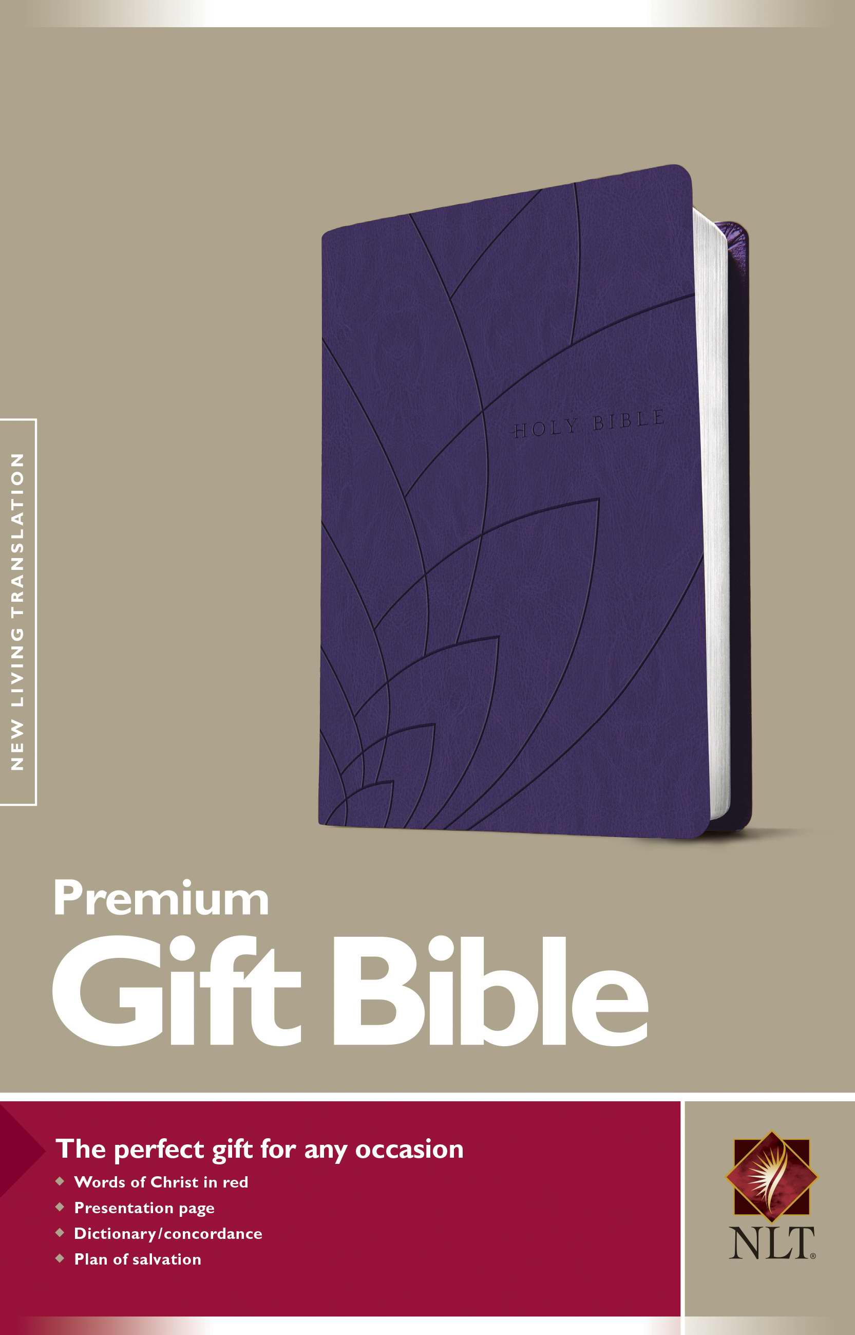 Image of NLT Gift, Bible, Purple, Imitiation Leather, Presentation Page, Concordance, Red Letter, Ribbon Marker other