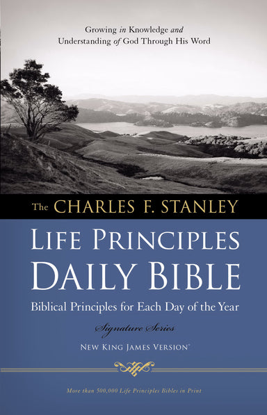 Image of NKJV Charles F. Stanley Life Principles Daily Bible: Hardback other