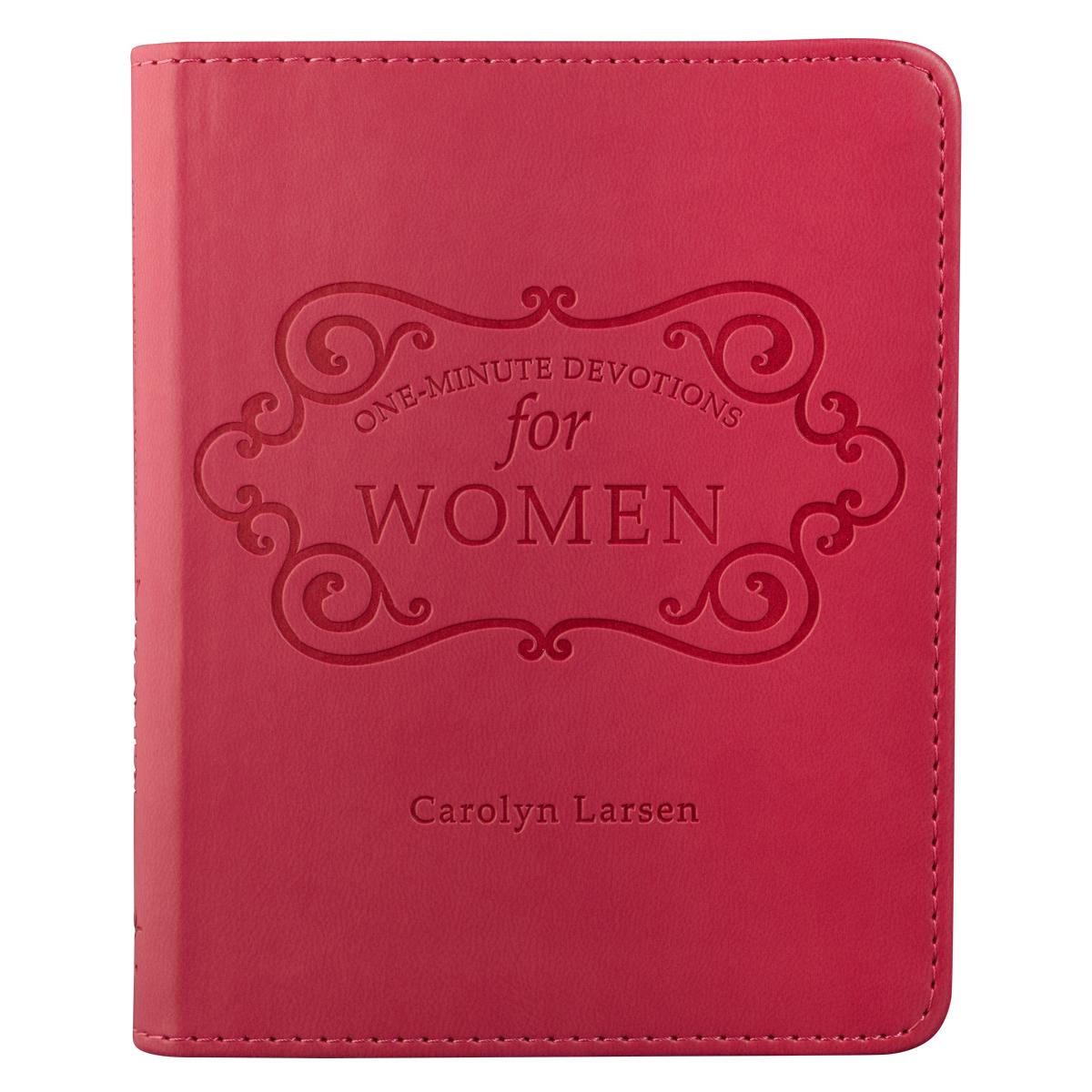 Image of One-minute Devotions For Women-pinklux-leather other