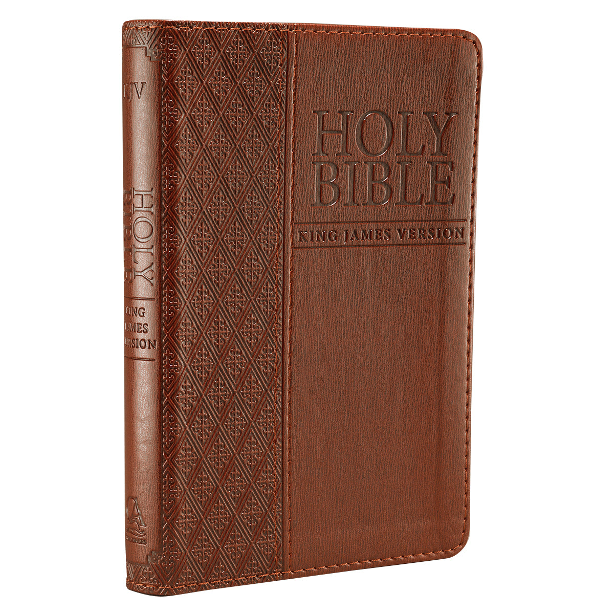 Image of KJV Pocket Bible, Brown, Imitation Leather, Verse Finder, One Year Reading Plan, Presentation Page, Ribbon Marker, Gilt Edges other