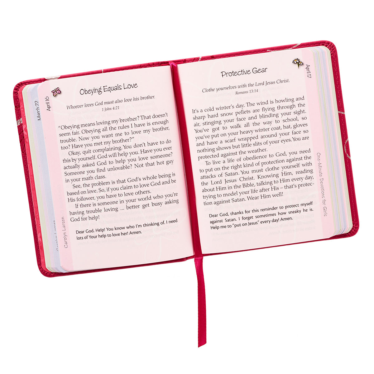 Image of One-minute Devotions For Girls Lux Leather Edition other