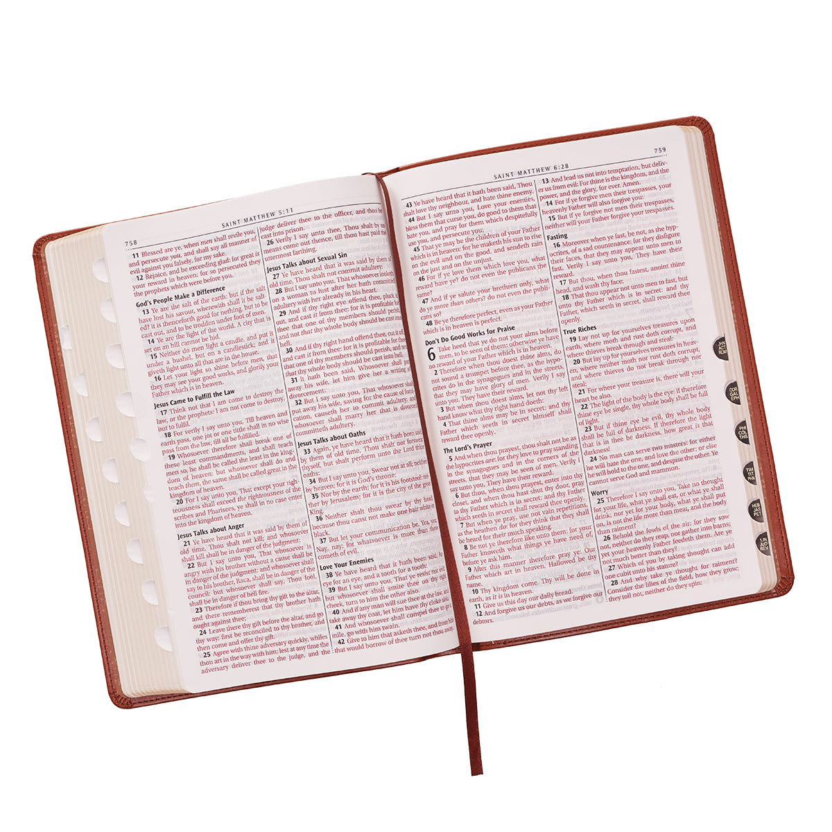 Image of KJV Large Print Thumb Index Edition: Tan other