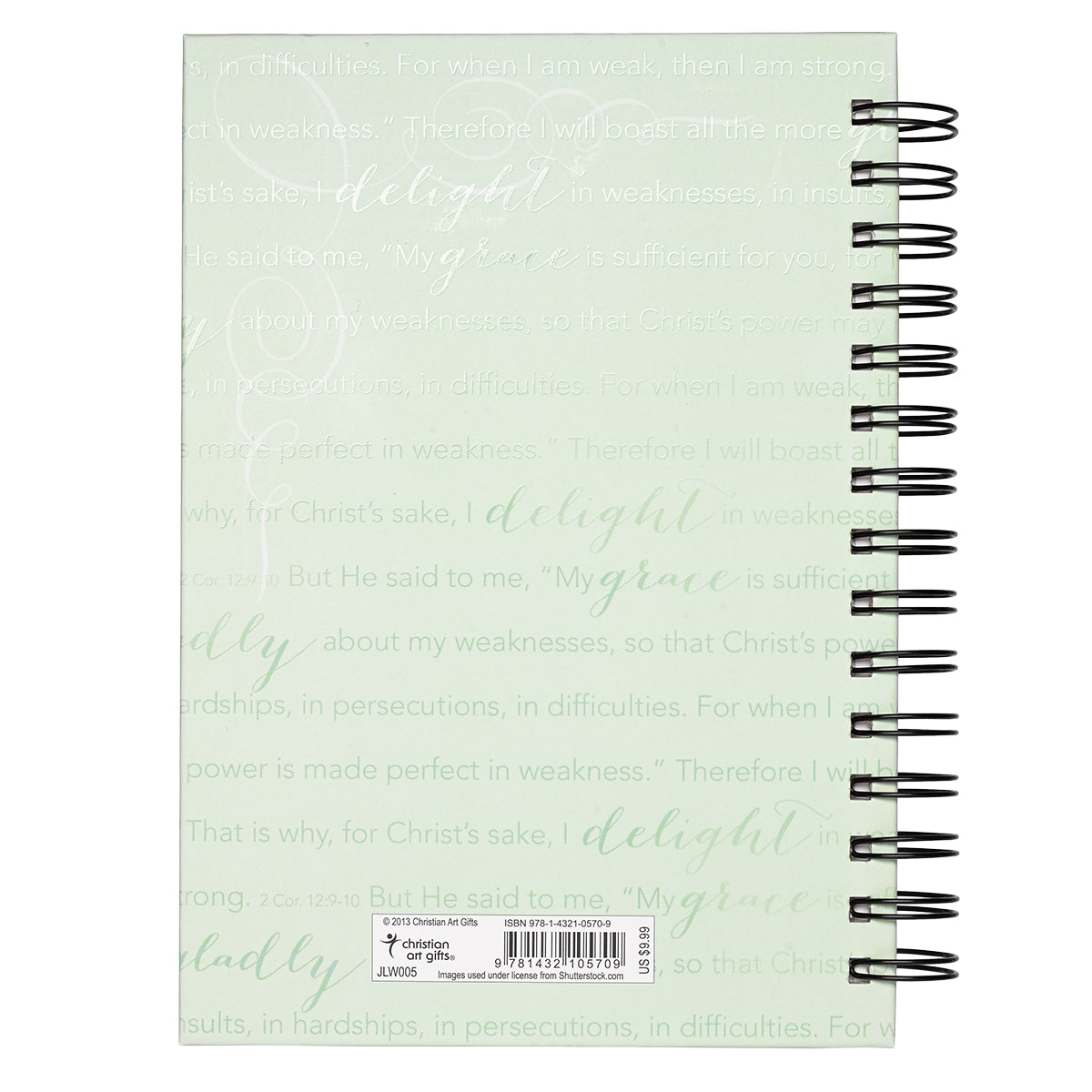 Image of "His Grace Is Sufficient" Wirebound Journal other