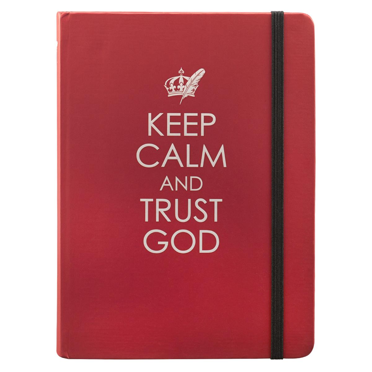 Image of Keep Calm and Trust God Journal- Red Hardcover other