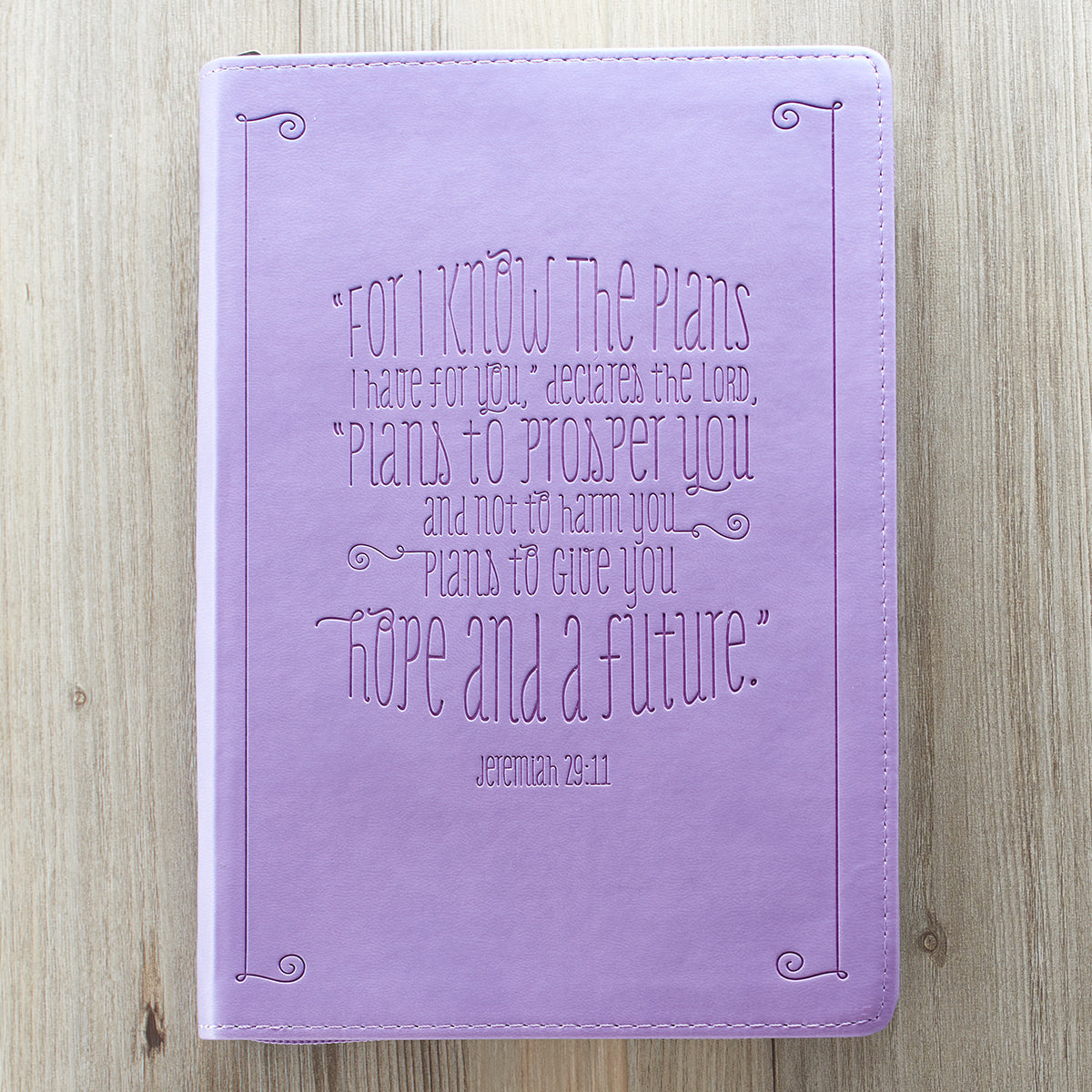 Image of Jeremiah 29:11 Zippered Purple Flexcover Journal other