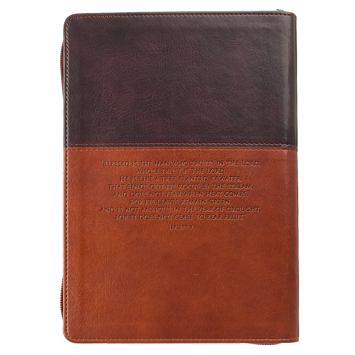 Image of Journal-Classic LuxLeather-Trust-Brown/Tan w/Zipper other