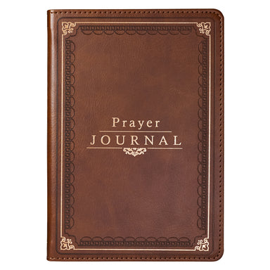 Image of Prayer Journal w/Scripture & Classic Prayers-Brown LuxLeather other