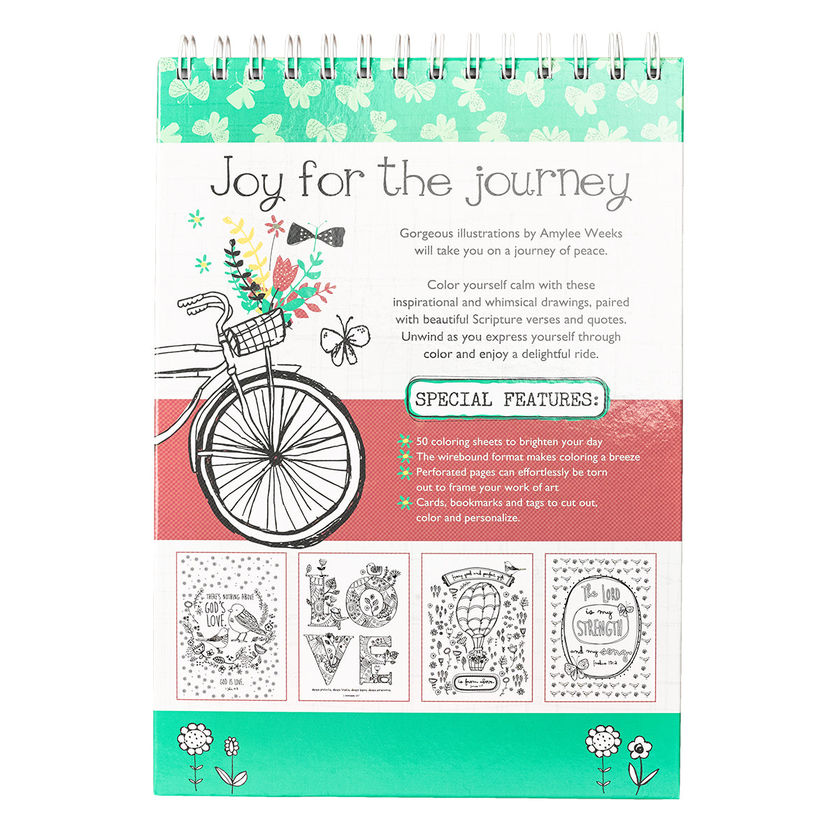 Image of Joy for the Journey Wirebound Coloring Book other
