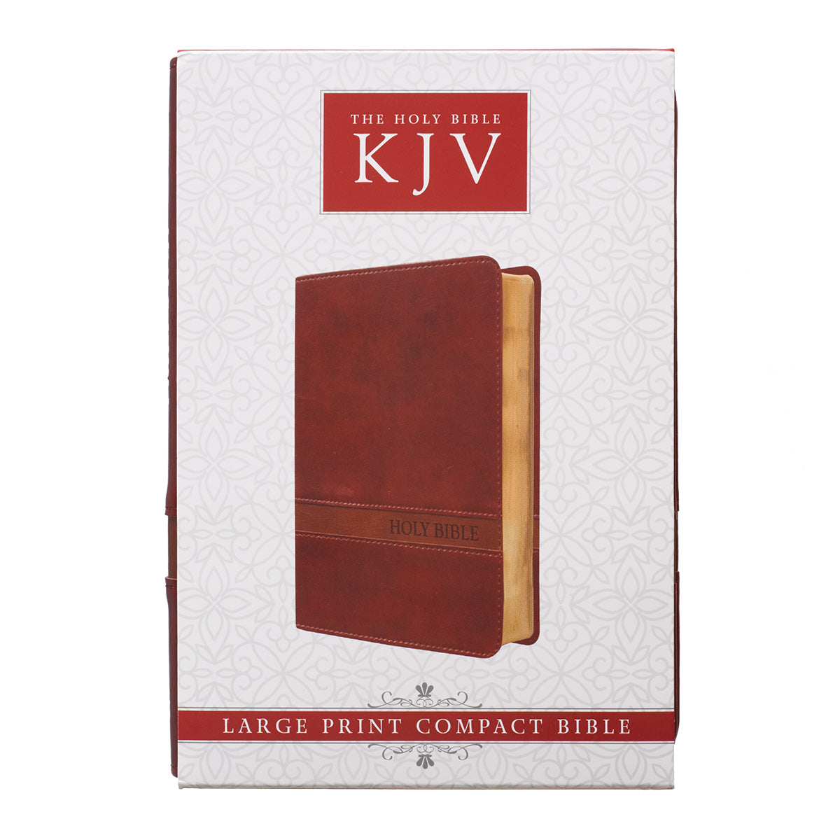 Image of KJV Compact Large Print Imitation Leather Brown, Ribbon Marker, Words of Christ in Red, Maps other
