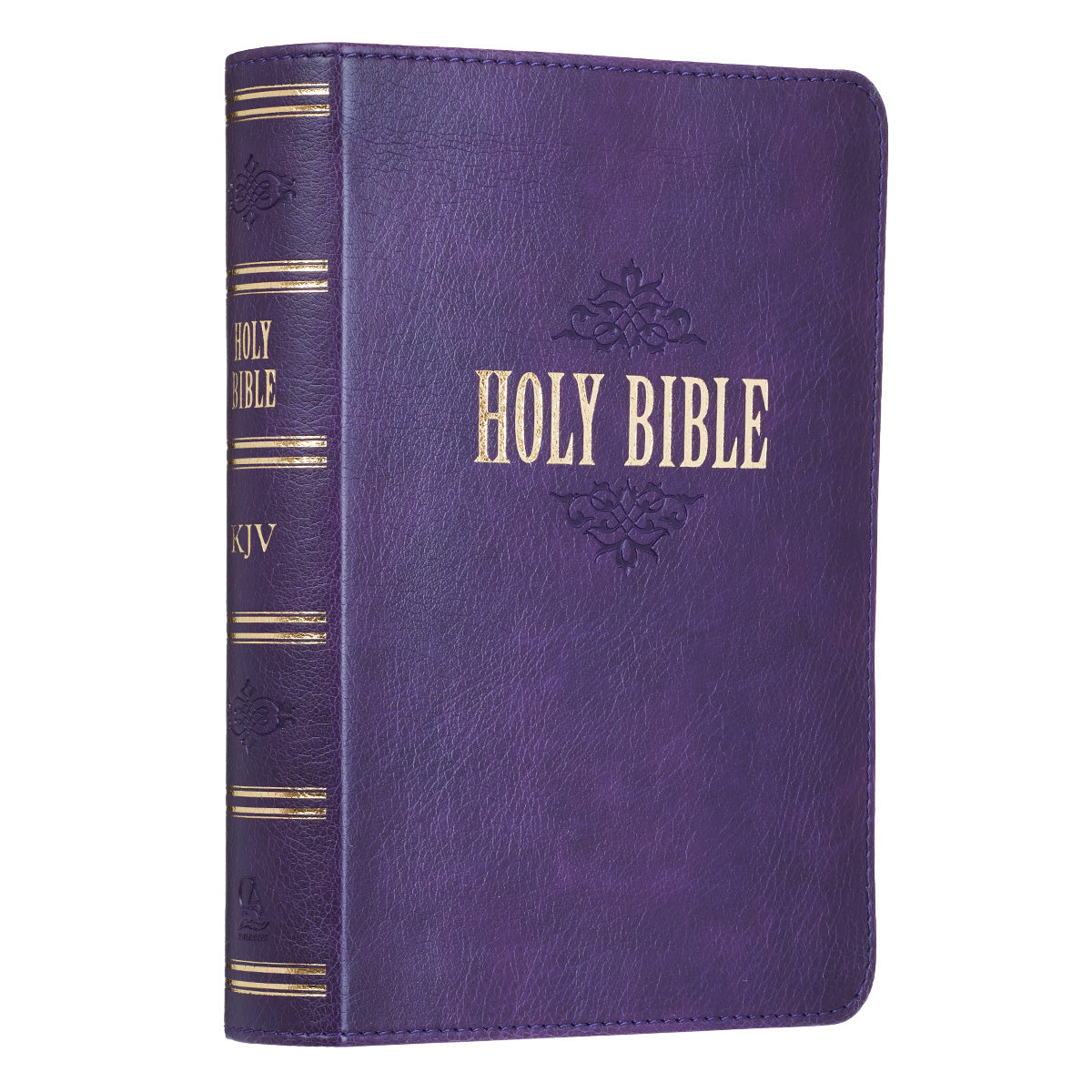 Image of KJV Compact Large Print Bible, Purple, Lux-Leather, Words of Christ in Red, Concordance, Unique Scripture Verse Finder, Bible Reading, Full-Color Maps, Presentation Page other