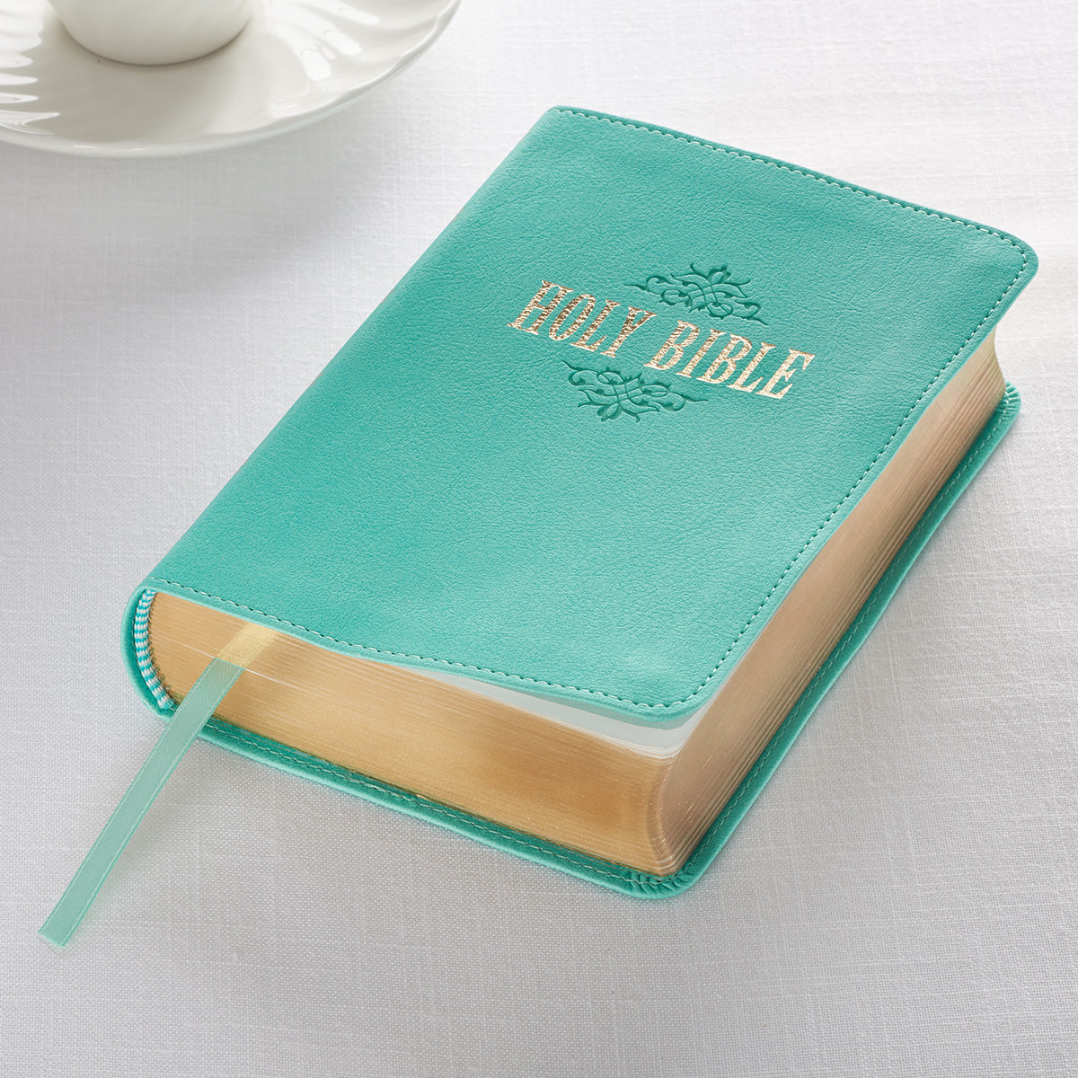 Image of KJV Compact Large Print Lux-Leather Teal other