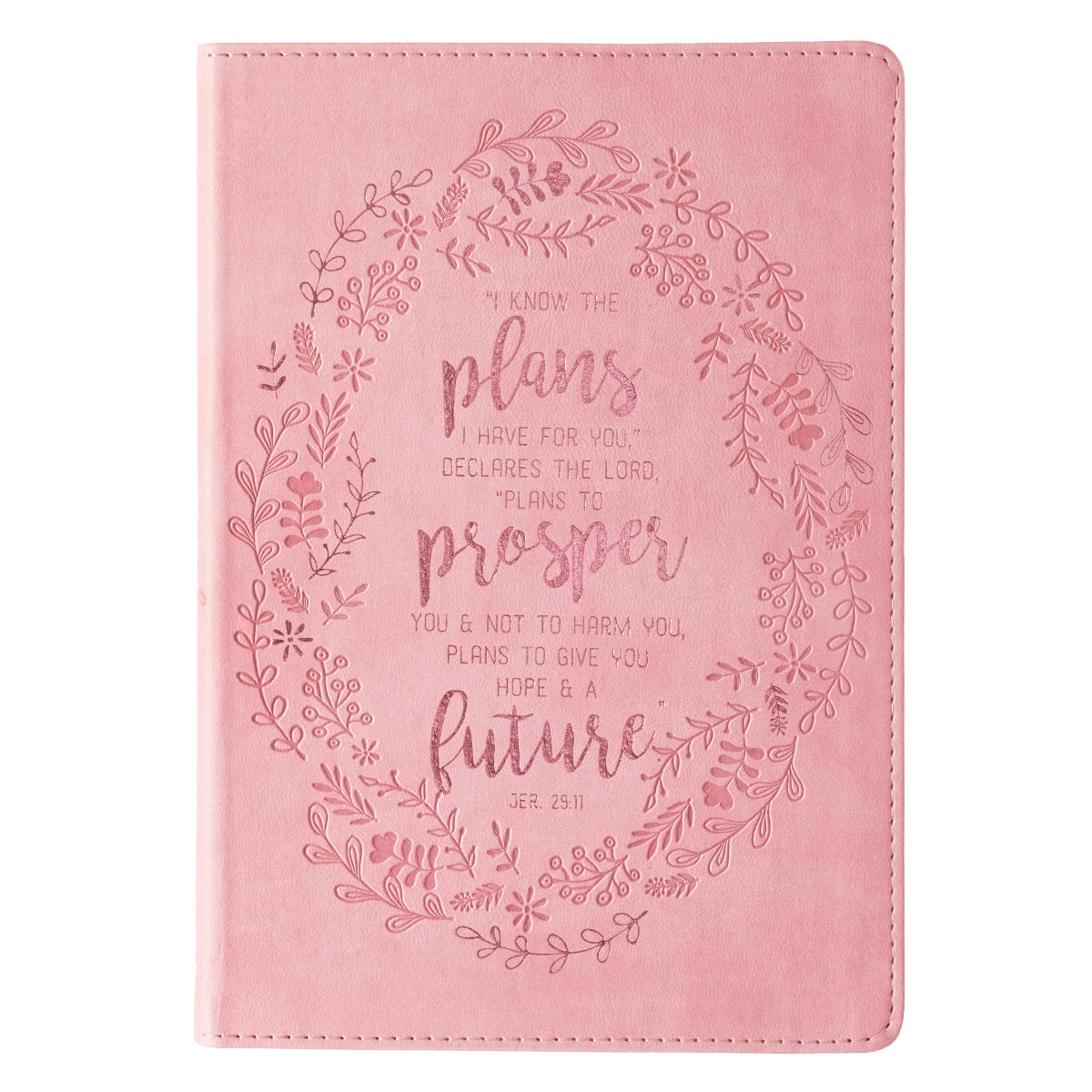 Image of I Know the Plans Slimline LuxLeather Journal in Pink other