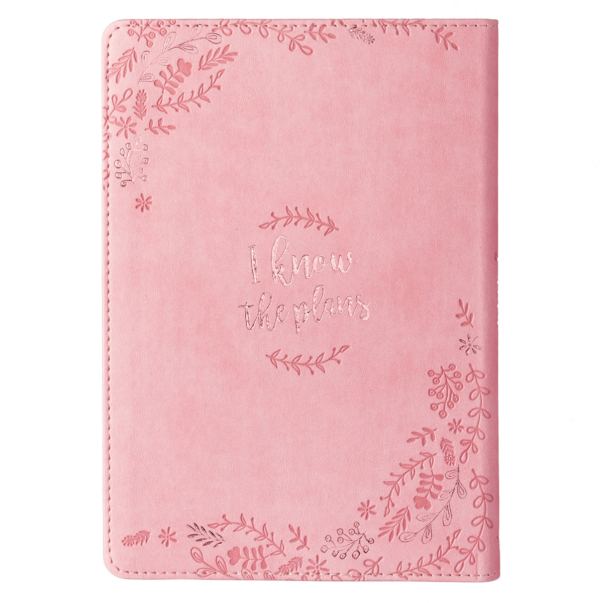 Image of I Know the Plans Slimline LuxLeather Journal in Pink other