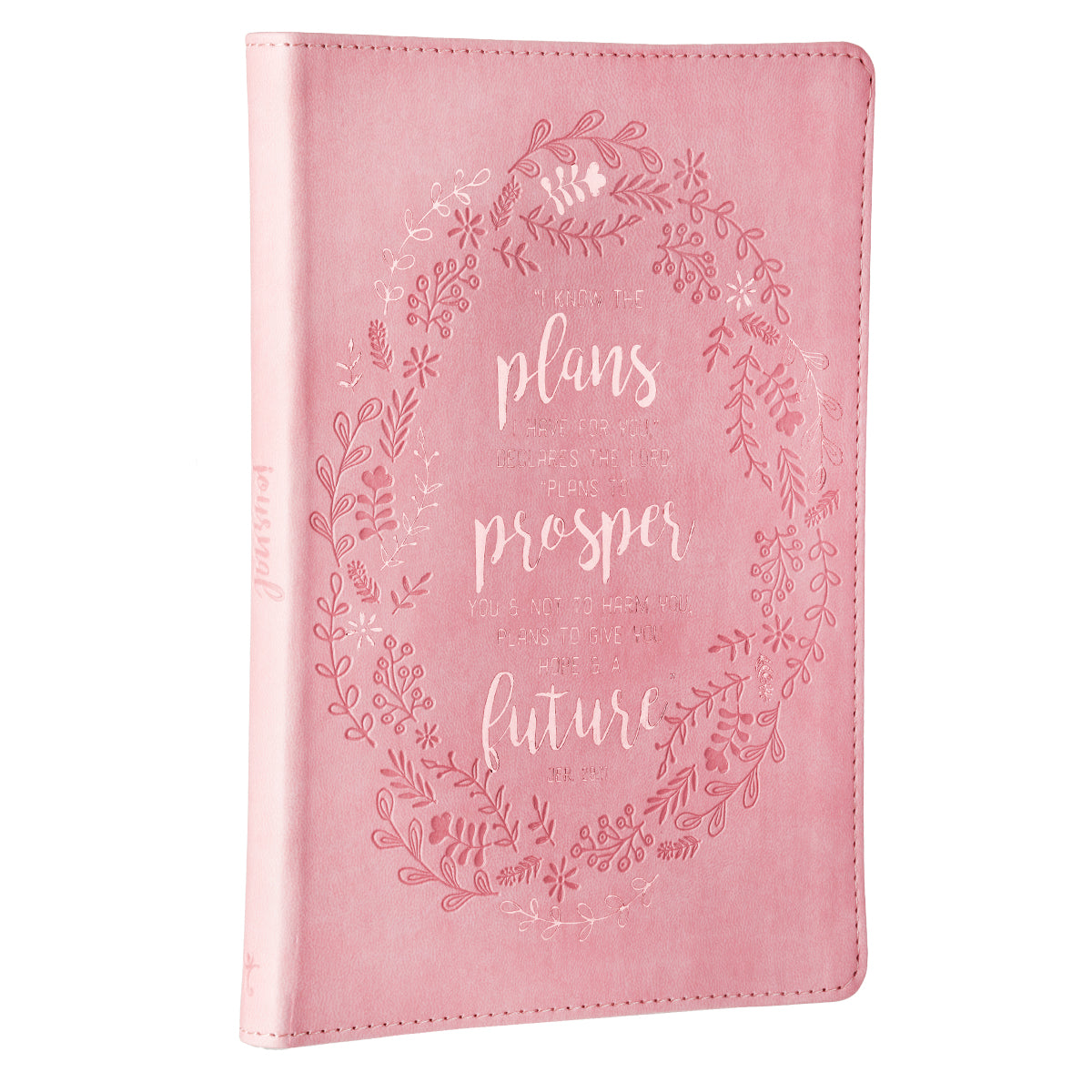 Image of I Know the Plans Slimline LuxLeather Journal in Pink other