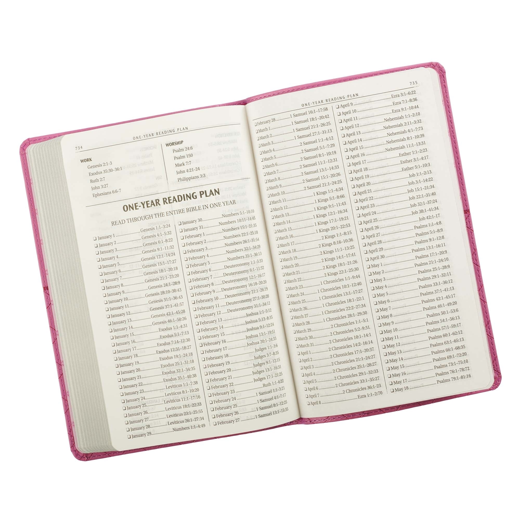 Image of Pink Faux Leather King James Version Gift Edition Bible other
