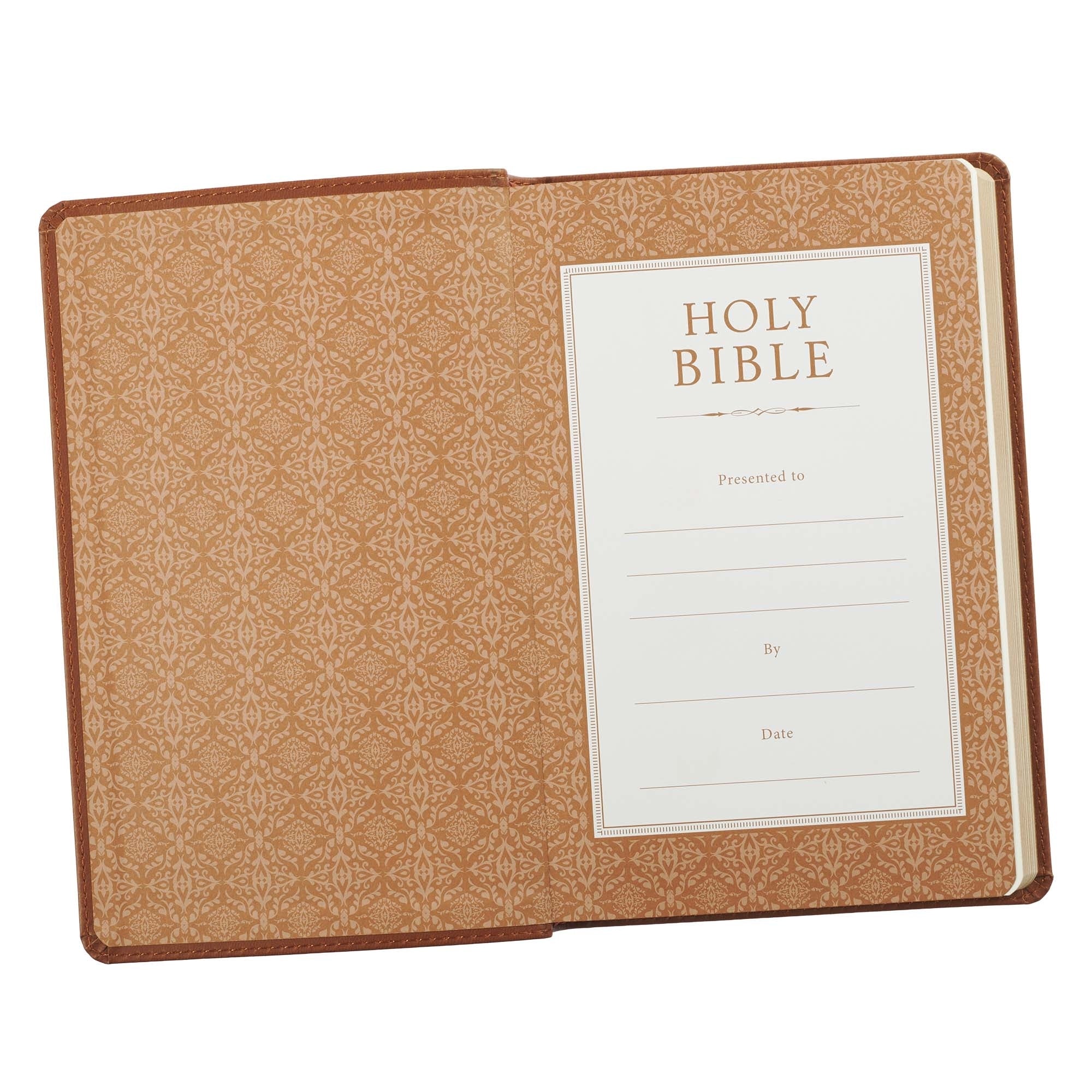 Image of Saddle Tan Faux Leather Gift Edition King James Version Bible other