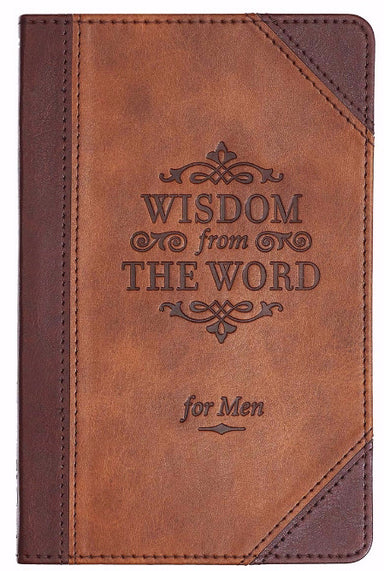 Image of Wisdom from the Word for Men Brown Quarter-bound Faux Leather Gift Book other