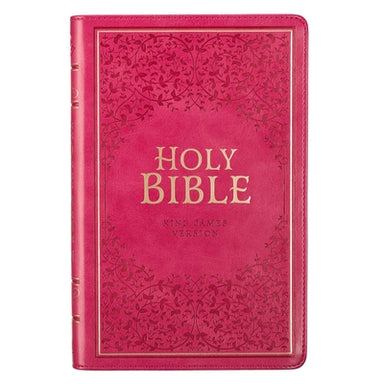 Image of Pink Faux Leather King James Version Deluxe Gift Bible with Thumb Index other
